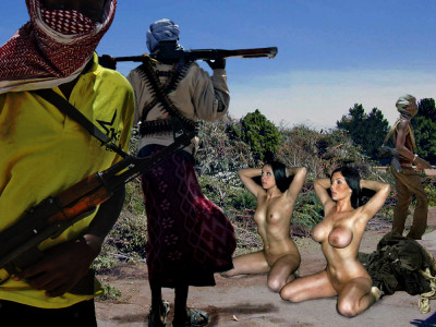 Prisoners of Somali pirates.