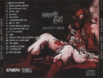 Harmony Fault 'Savage Horror Dementia' (2014) CD Cianeto Discos - CI94 Brazil - back.jpg