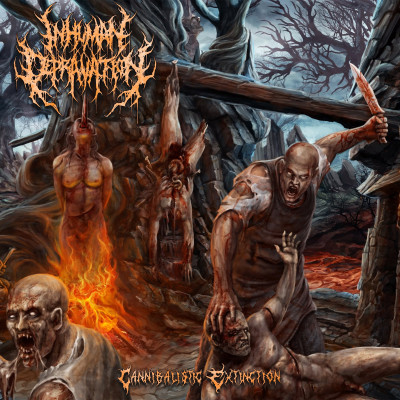 Inhuman Depravation 'Cannibalistic Extinction' (2019) CD, Pathologically Explicit Recordings PER-129, Spain.jpg