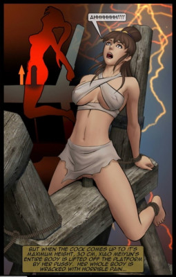 riding the wooden donkey - piston up