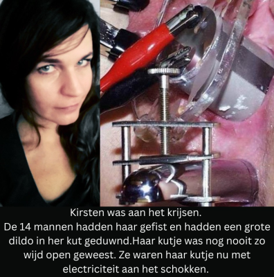 Kirsje the Fuckpig is screaming under electricity.png